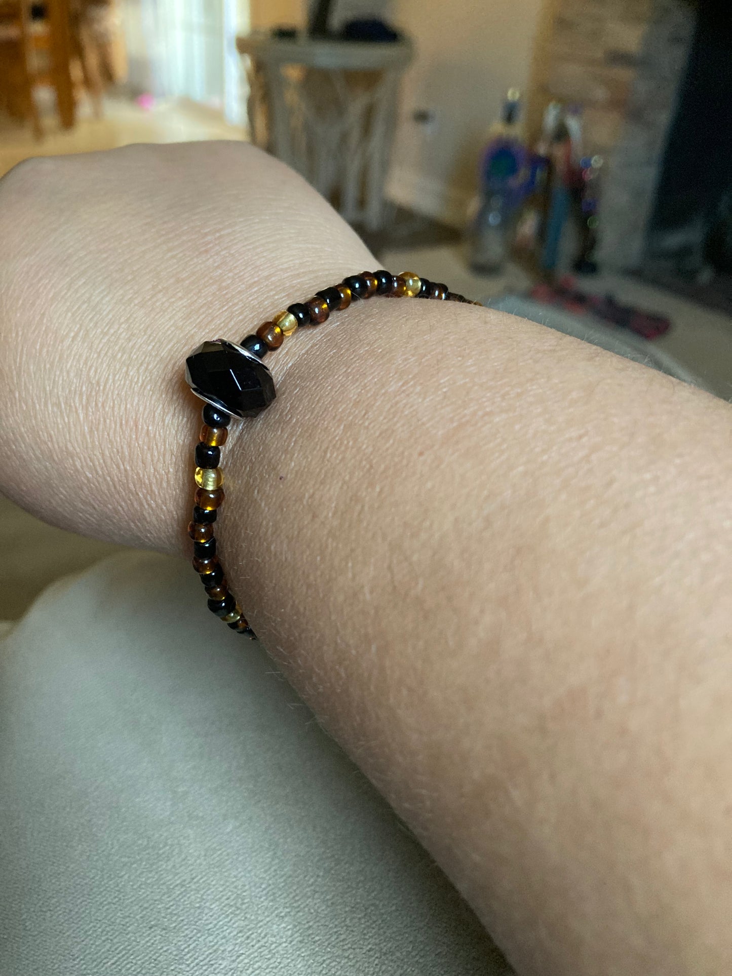 Fidget Bracelet with glass gem